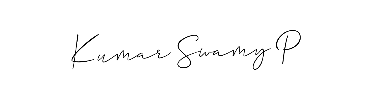 Here are the top 10 professional signature styles for the name Kumar Swamy P. These are the best autograph styles you can use for your name. Kumar Swamy P signature style 2 images and pictures png